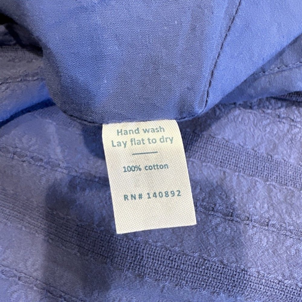 NEW Marine Layer XS Cassia Dress - Marlin One Shoulder Lined Blue 100% Cotton - Picture 10 of 13